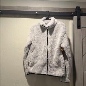 Cozy White Fleece Jacket